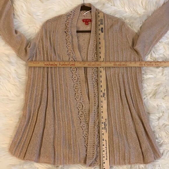 Elle XL open front blush sweater - Picture 7 of 7